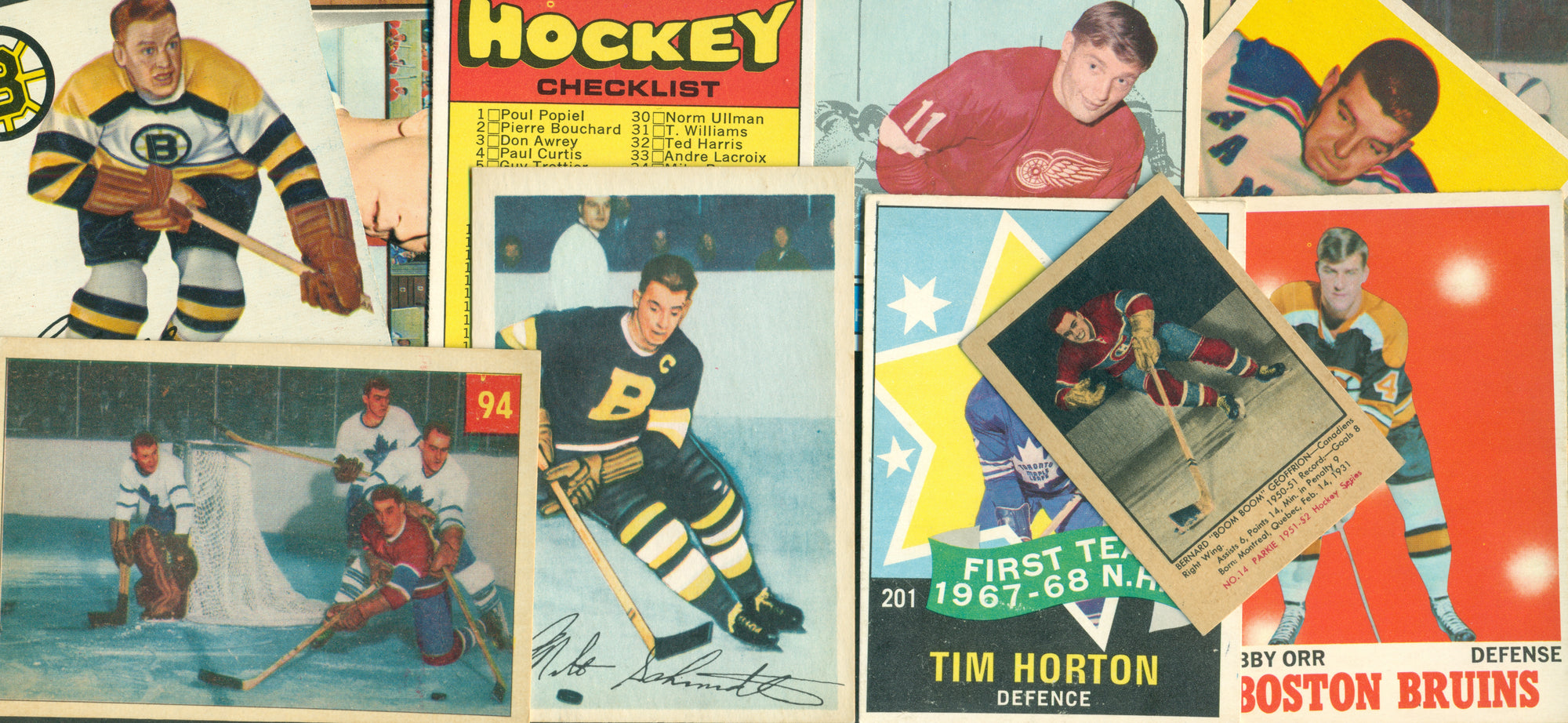 1967-68 TOPPS HOCKEY NHL #66 First Checklist marked (1-66) VG-EX